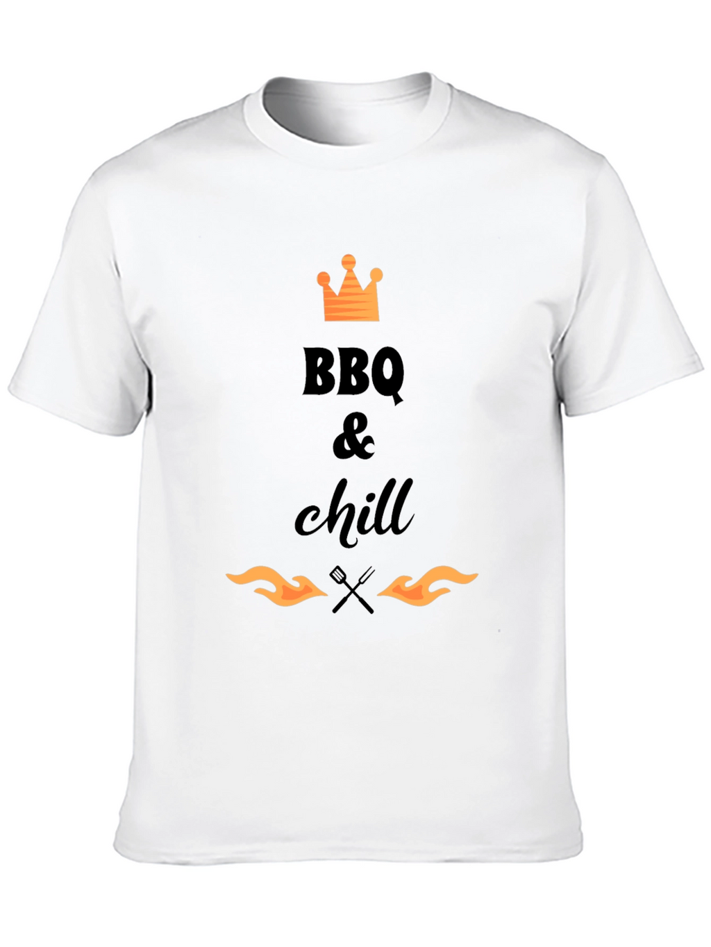 BBQ & Chill T-Shirt - Black Graphic Tee