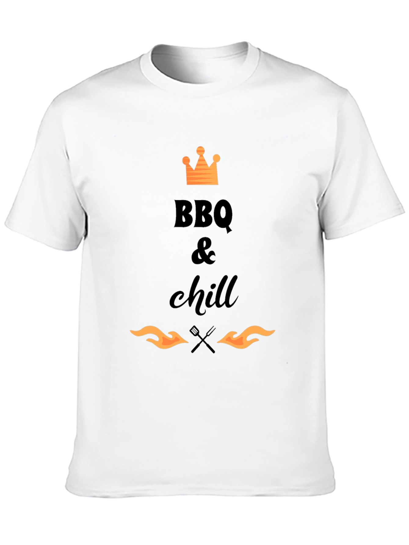 BBQ & Chill T-Shirt - Black Graphic Tee