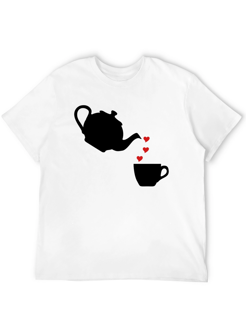 Teapot Heart Tea Cup T-Shirt