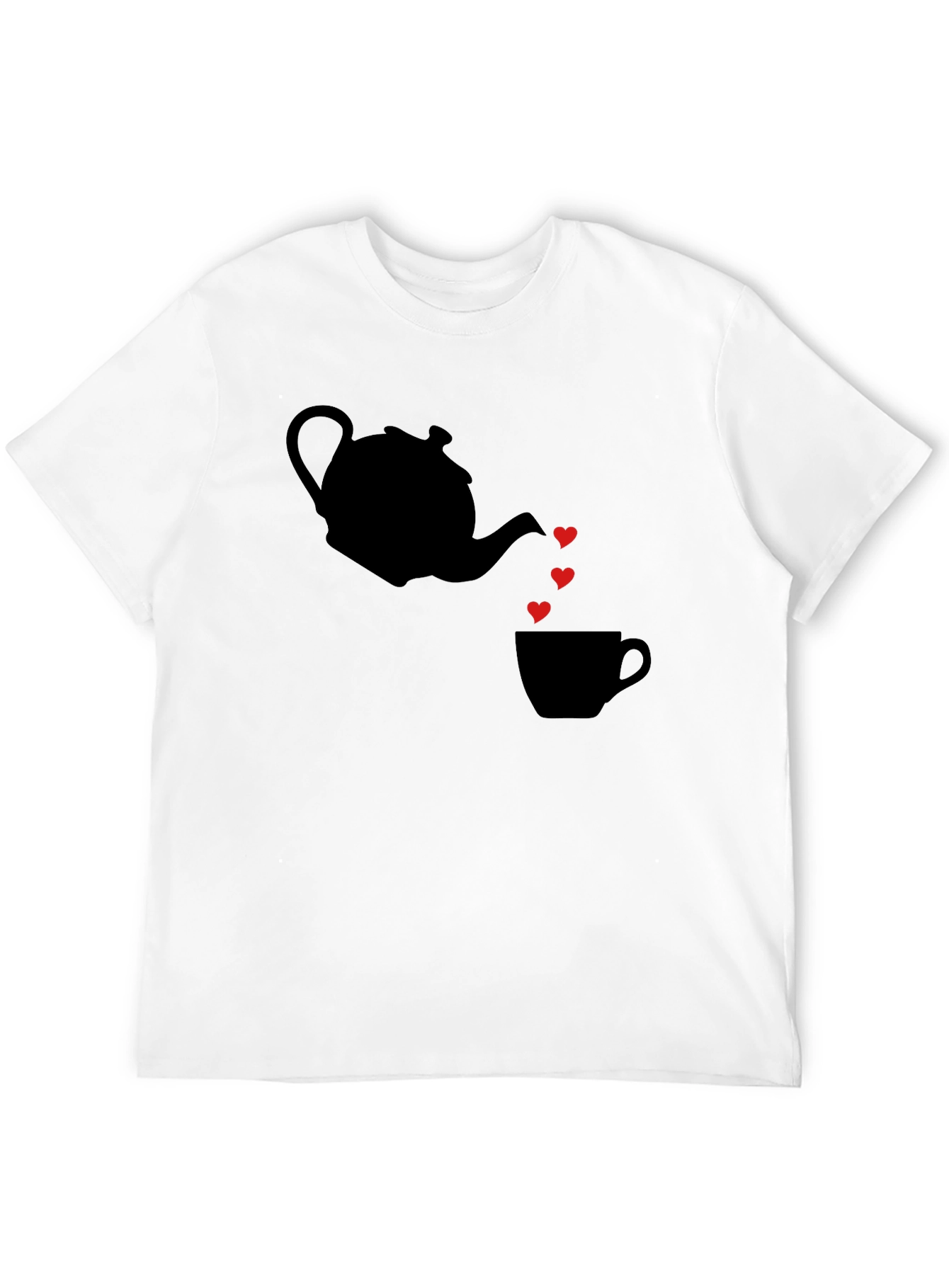 Teapot Heart Tea Cup T-Shirt