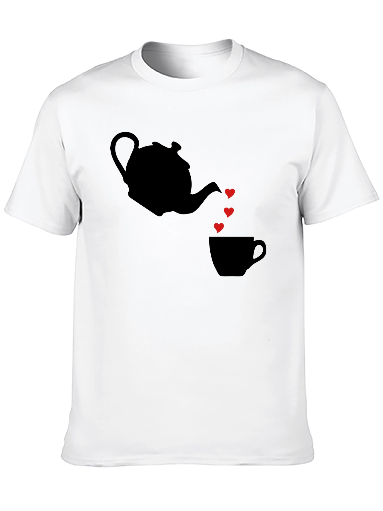 Teapot Heart Tea Cup T-Shirt
