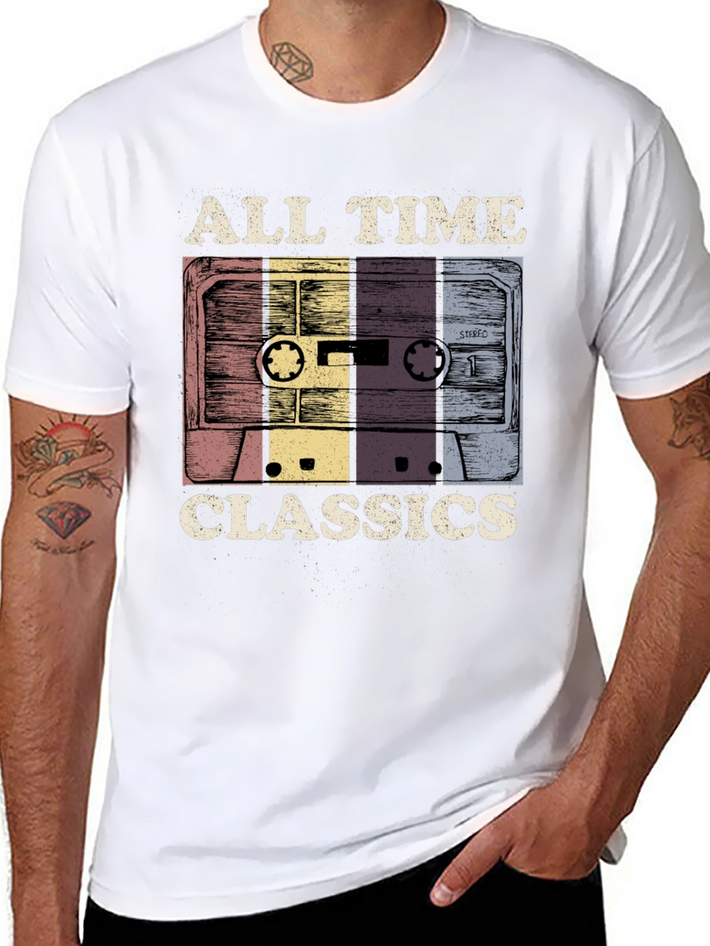 All Time Classics Cassette Tape Graphic T-Shirt