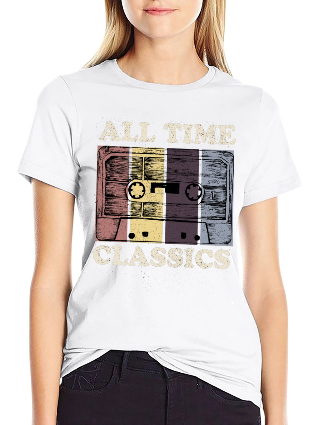 All Time Classics Cassette Tape Graphic T-Shirt