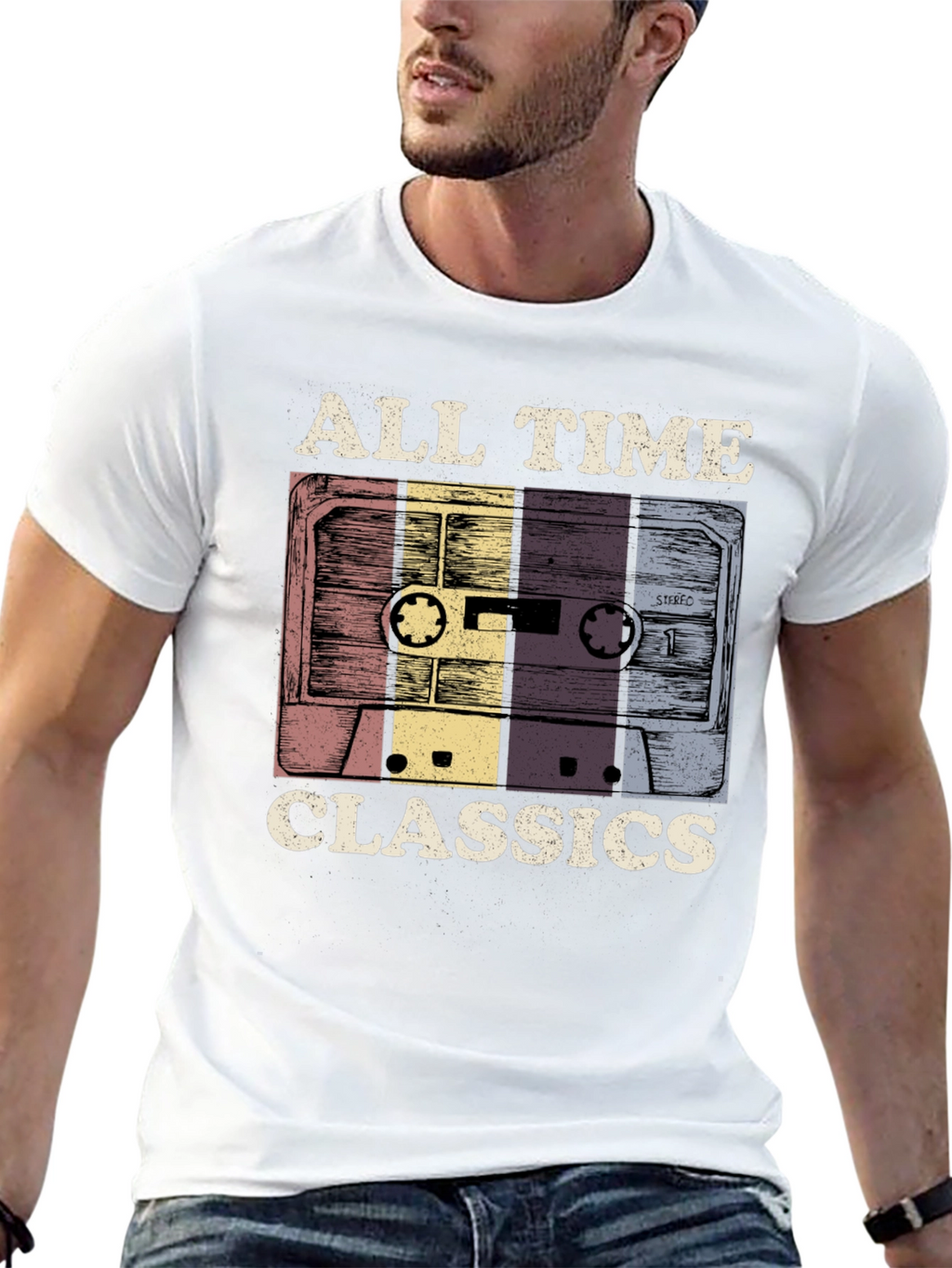 All Time Classics Cassette Tape Graphic T-Shirt