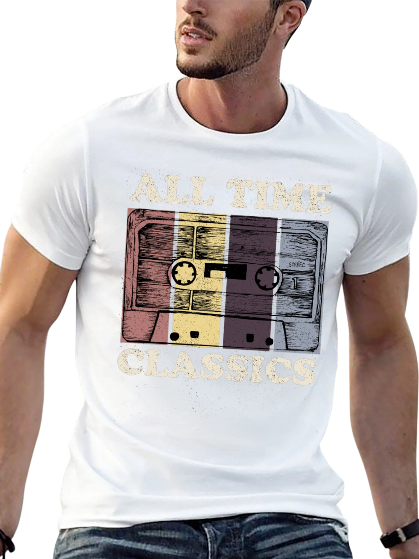 All Time Classics Cassette Tape Graphic T-Shirt