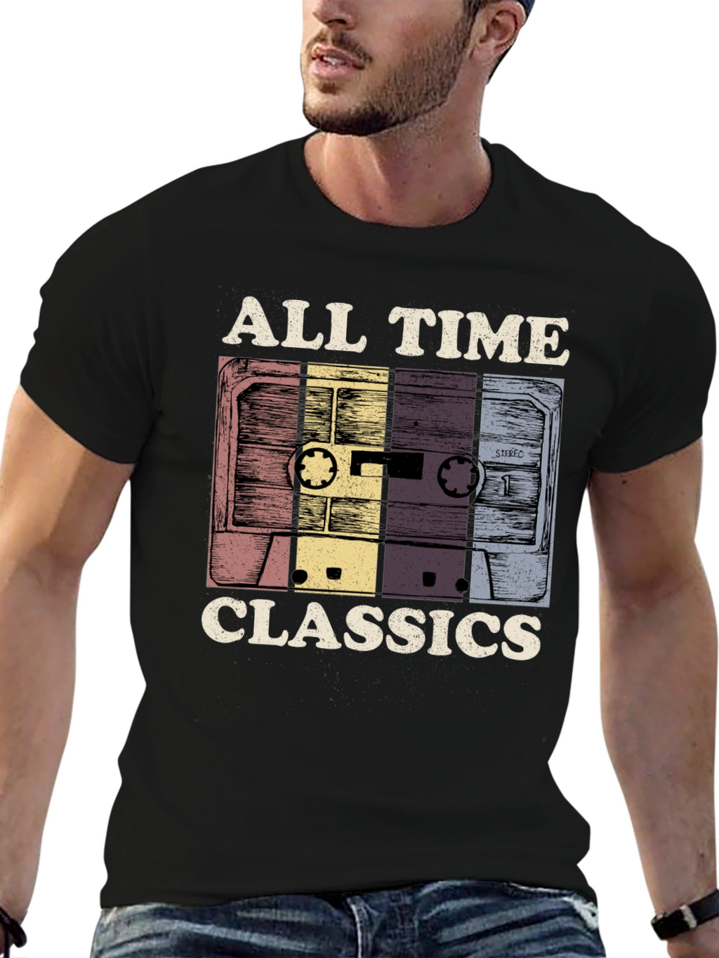 All Time Classics Cassette Tape Graphic T-Shirt
