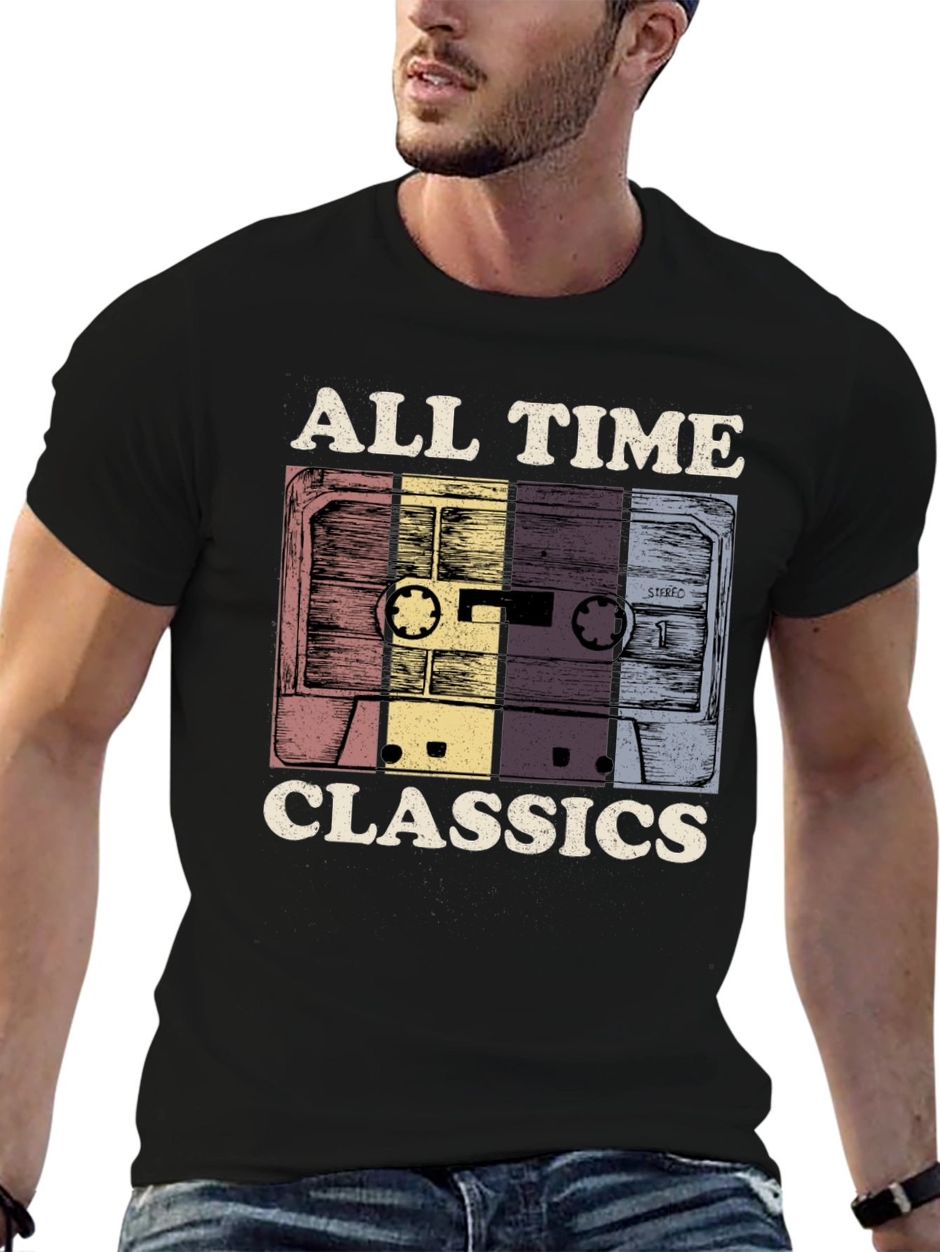 All Time Classics Cassette Tape Graphic T-Shirt