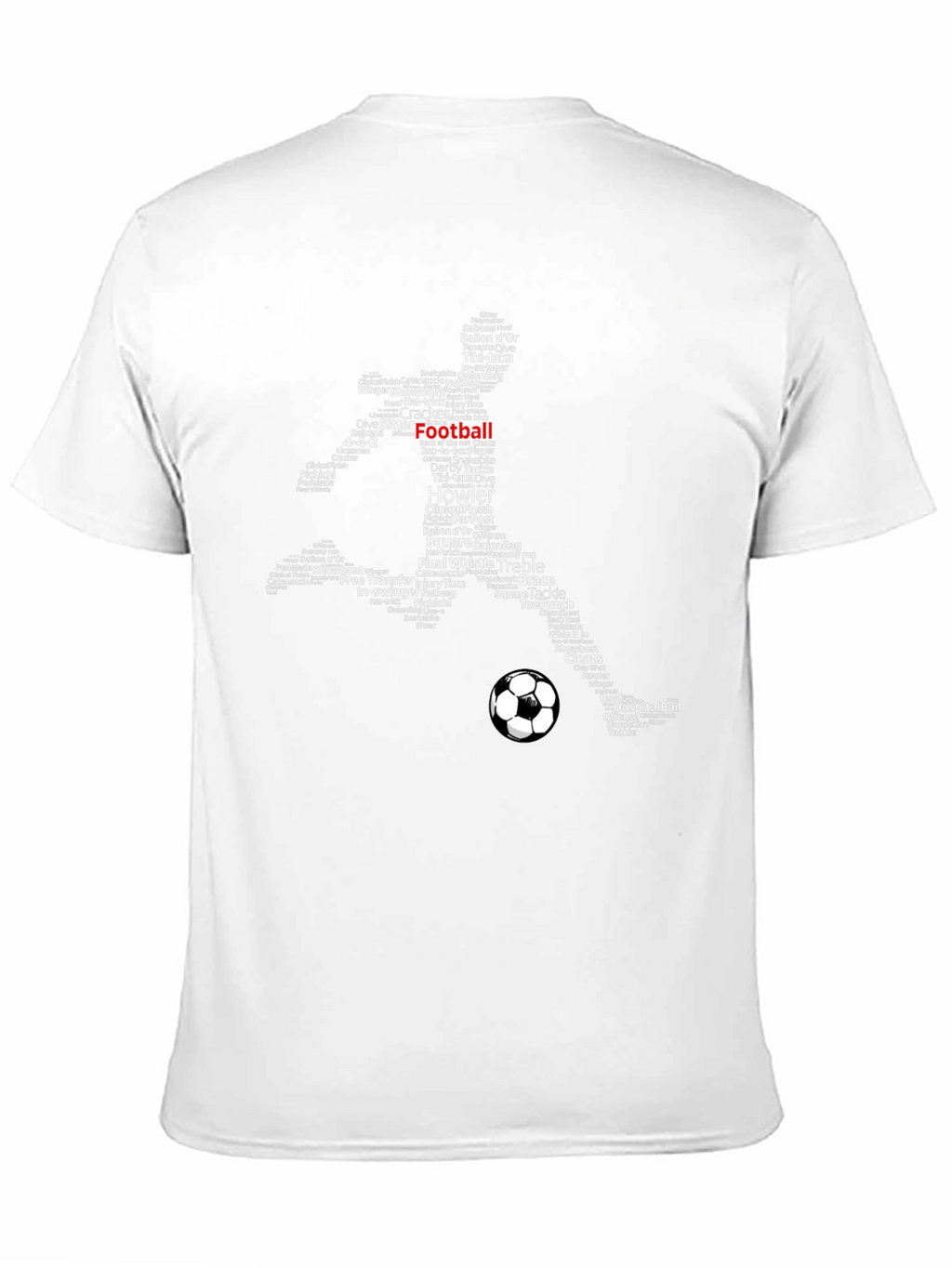 Football Word Art T-Shirt - Soccer Fan Apparel