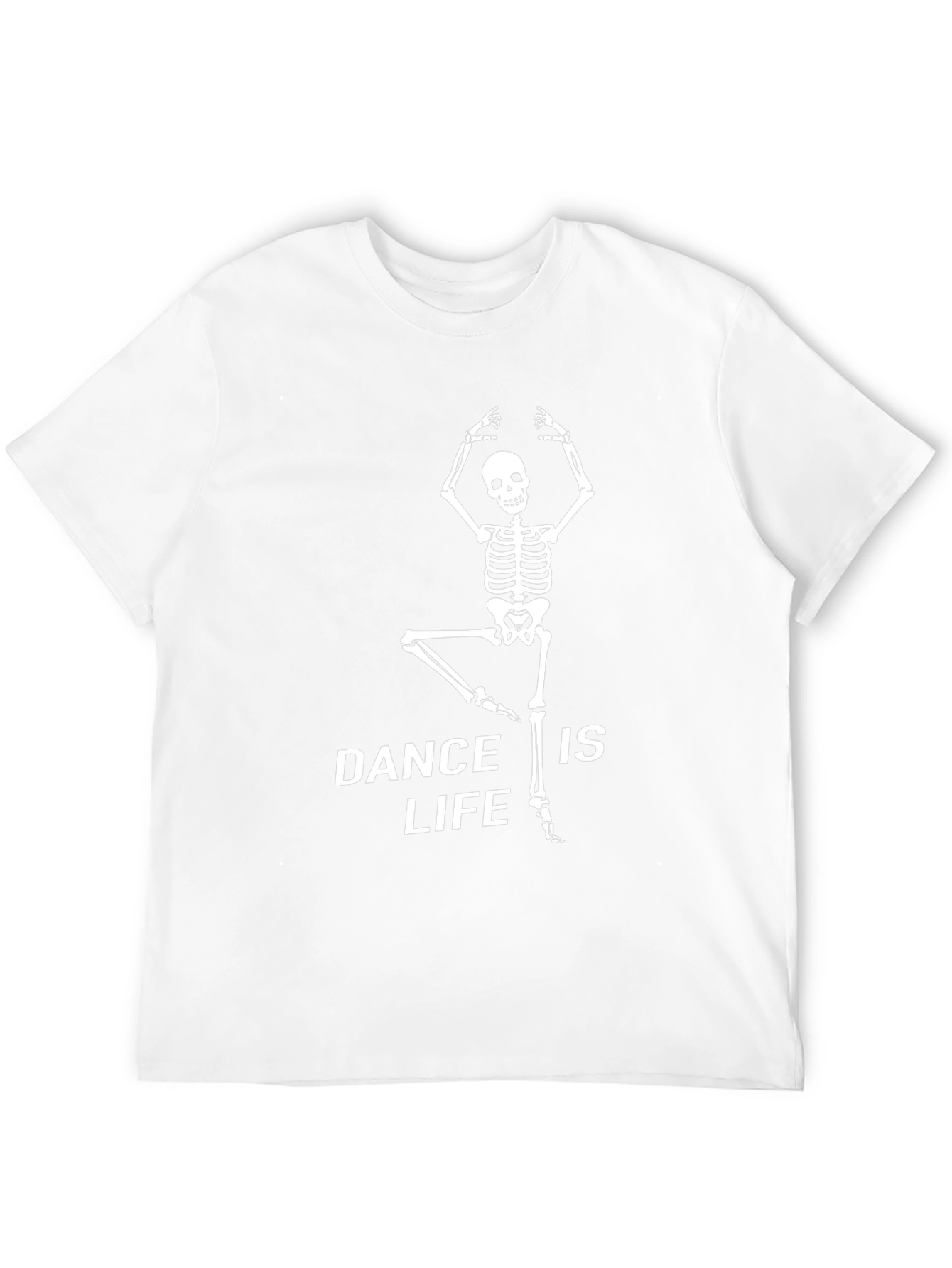 Dance is Life Skeleton T-Shirt - Black Cotton Tee