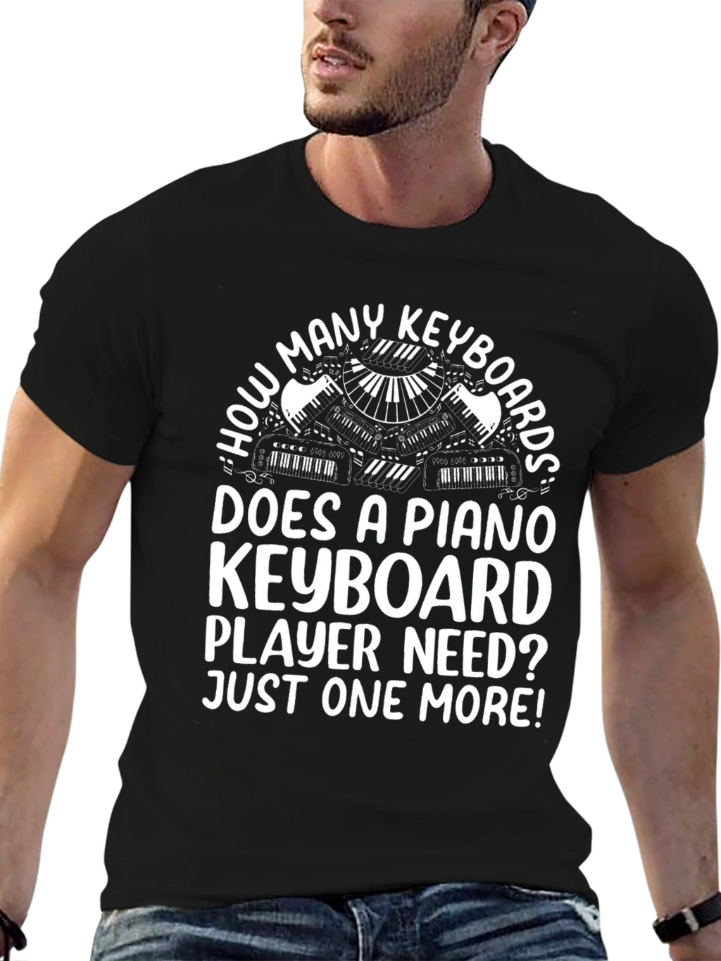 Piano Keyboard Player T-Shirt - Funny Music Lover Tee