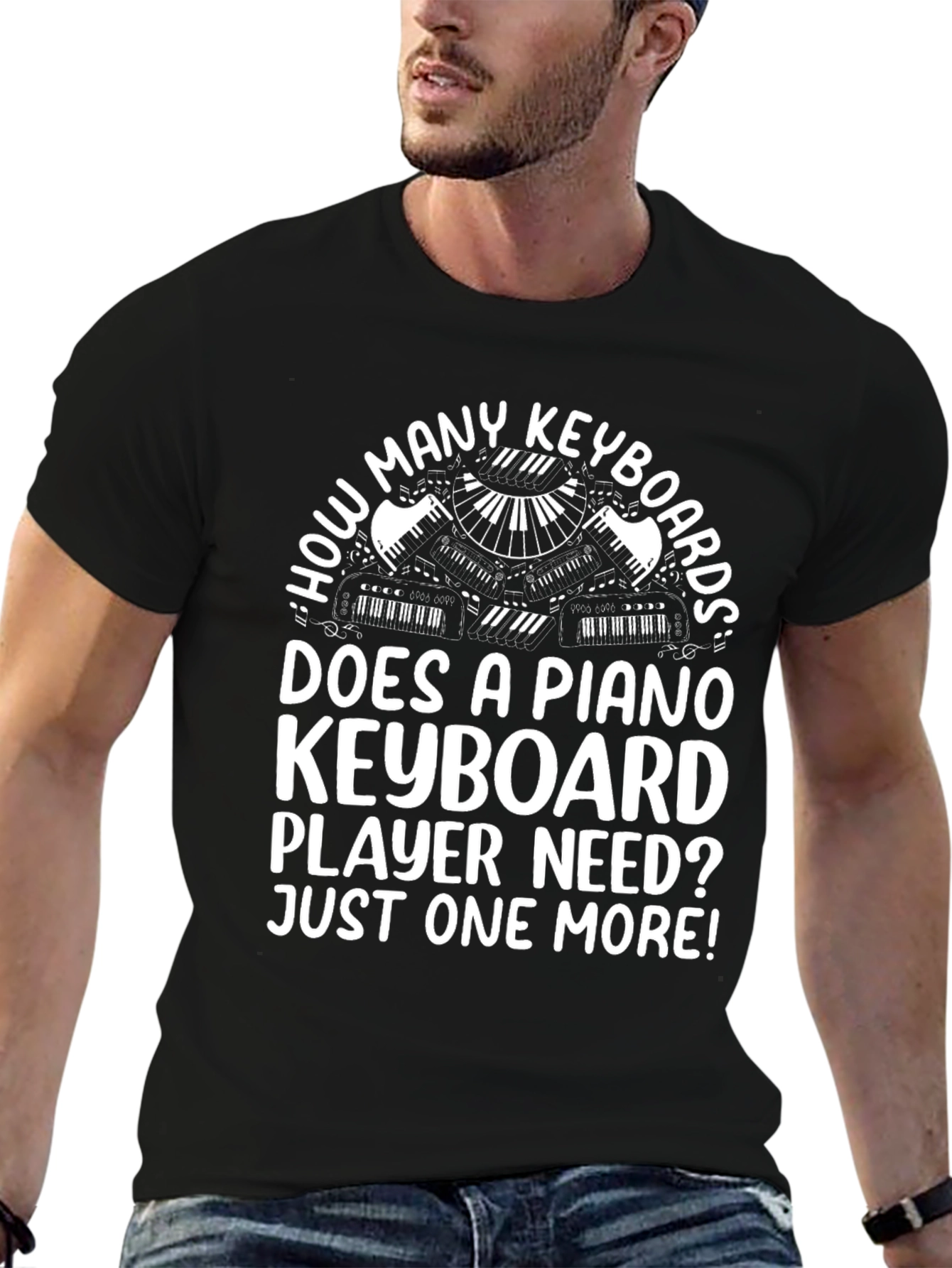 Piano Keyboard Player T-Shirt - Funny Music Lover Tee