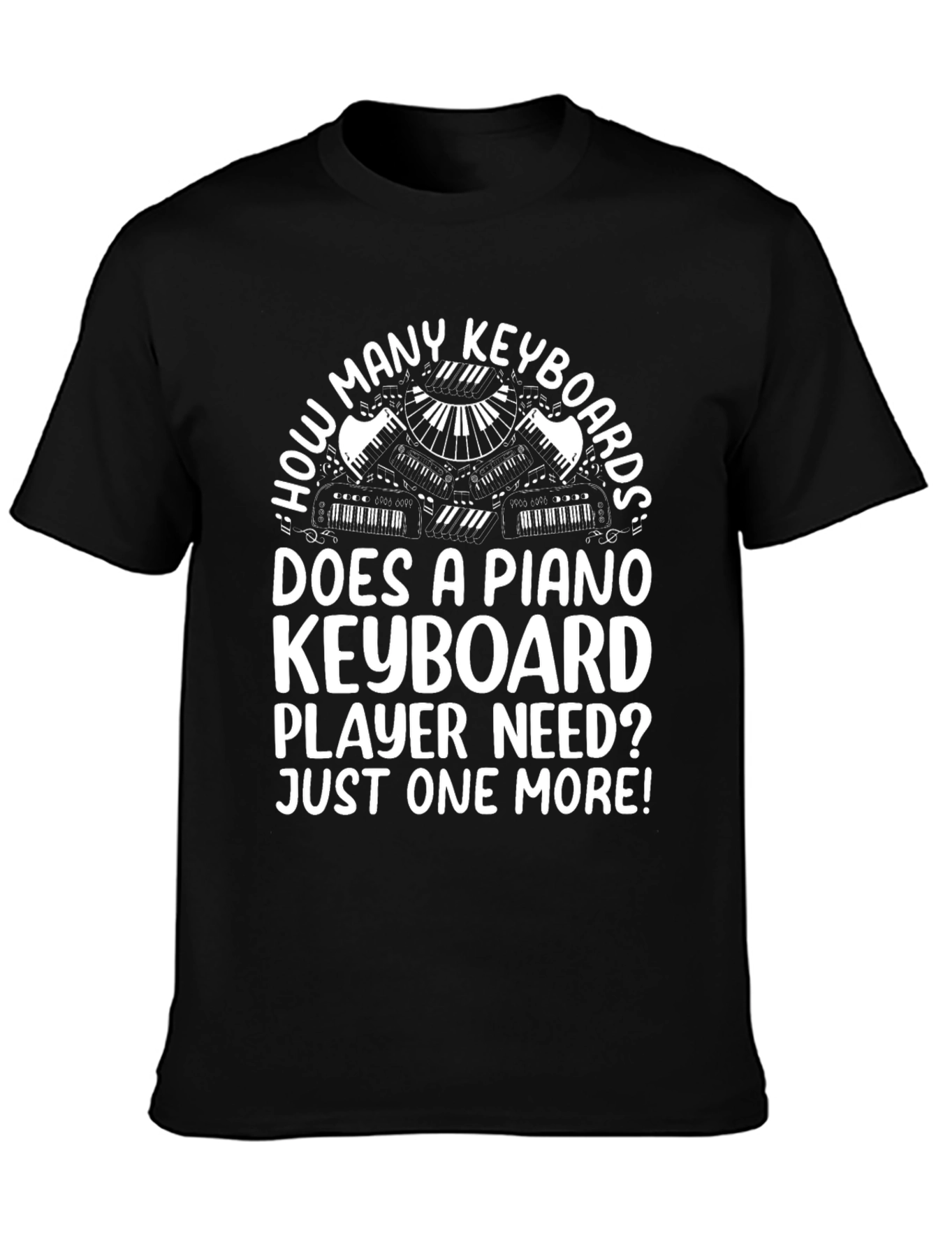 Piano Keyboard Player T-Shirt - Funny Music Lover Tee