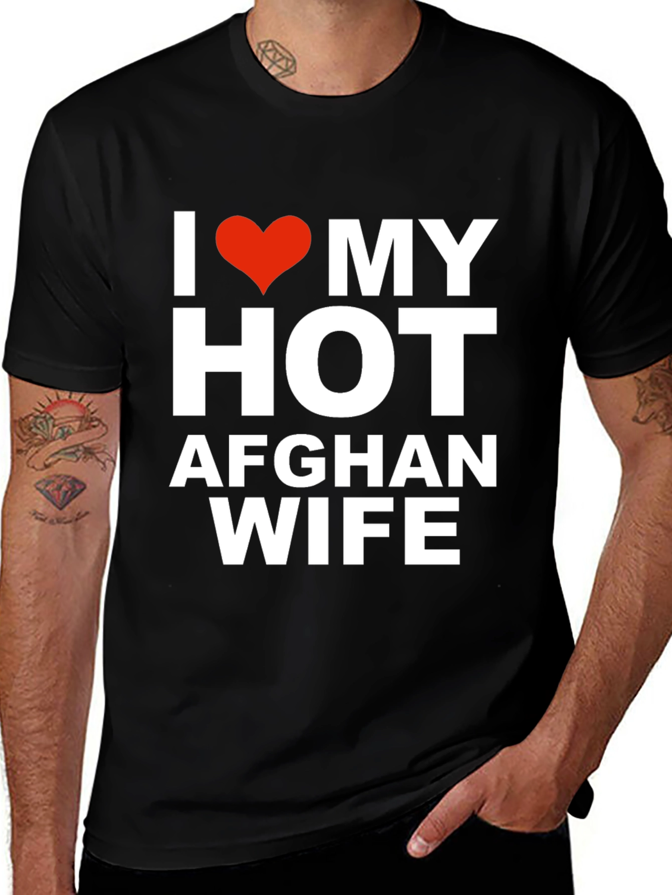 I Love My Hot Afghan Wife T-Shirt