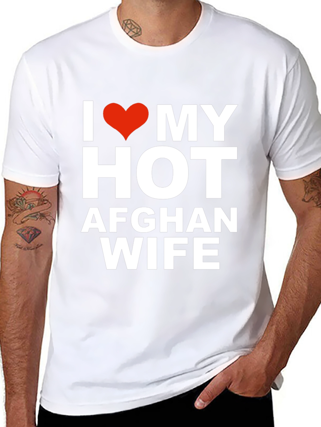 I Love My Hot Afghan Wife T-Shirt