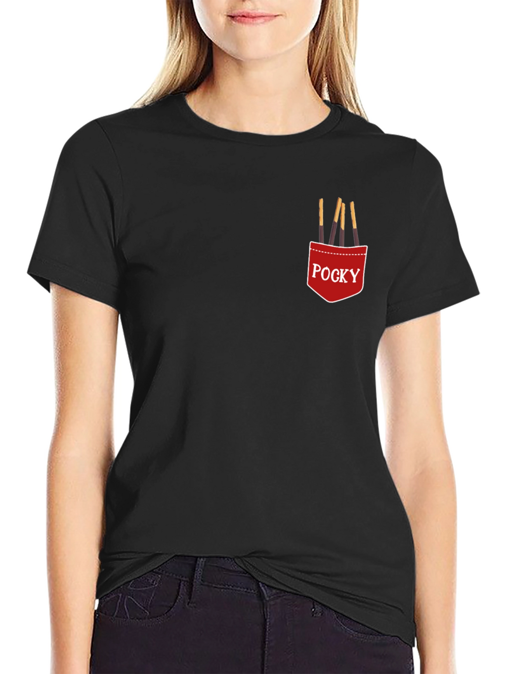 Pocky Pocket T-Shirt - Casual Graphic Tee