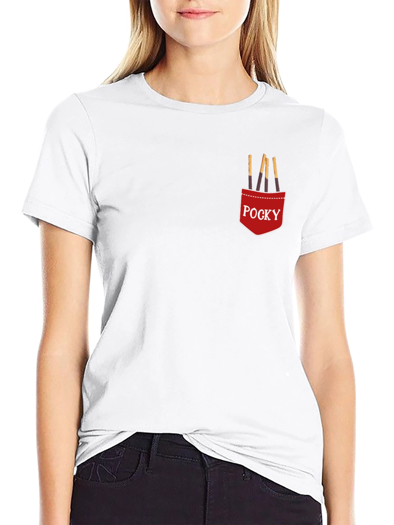 Pocky Pocket T-Shirt - Casual Graphic Tee