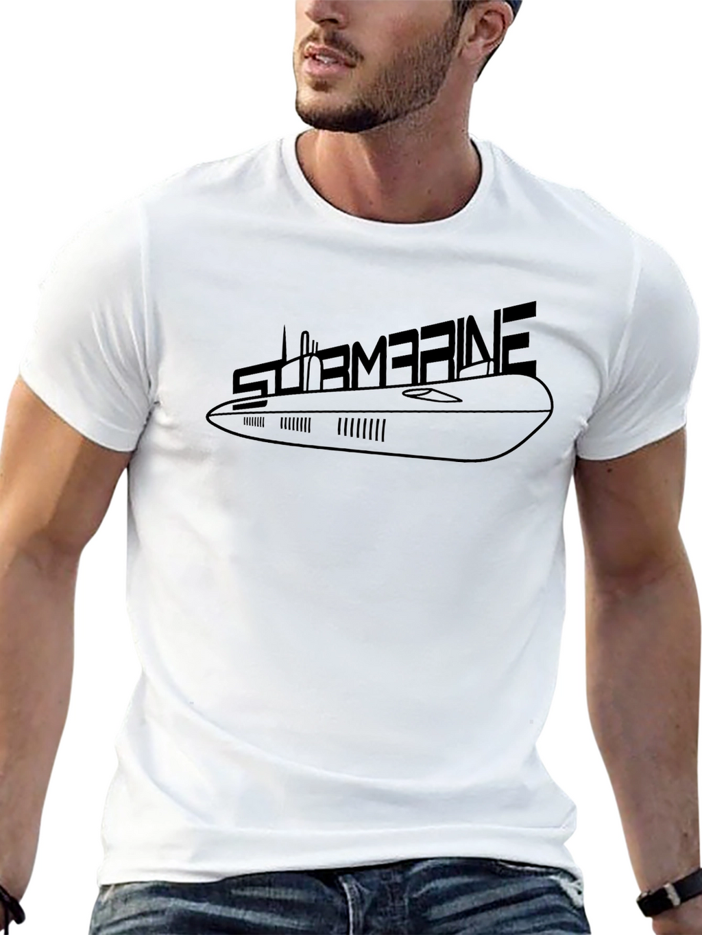 Submarine Graphic Print Tee