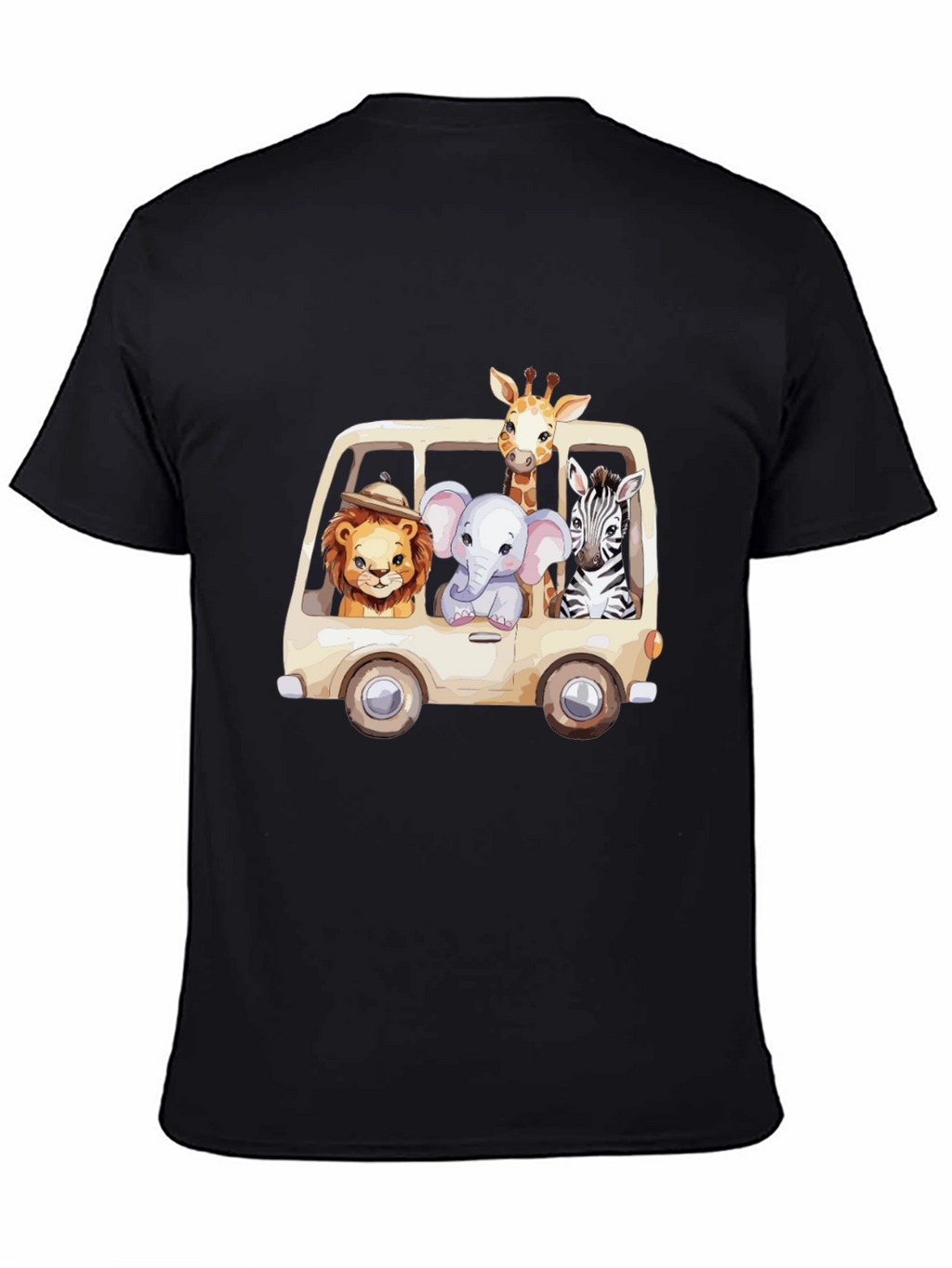 Safari Animals in a Van Graphic Tee