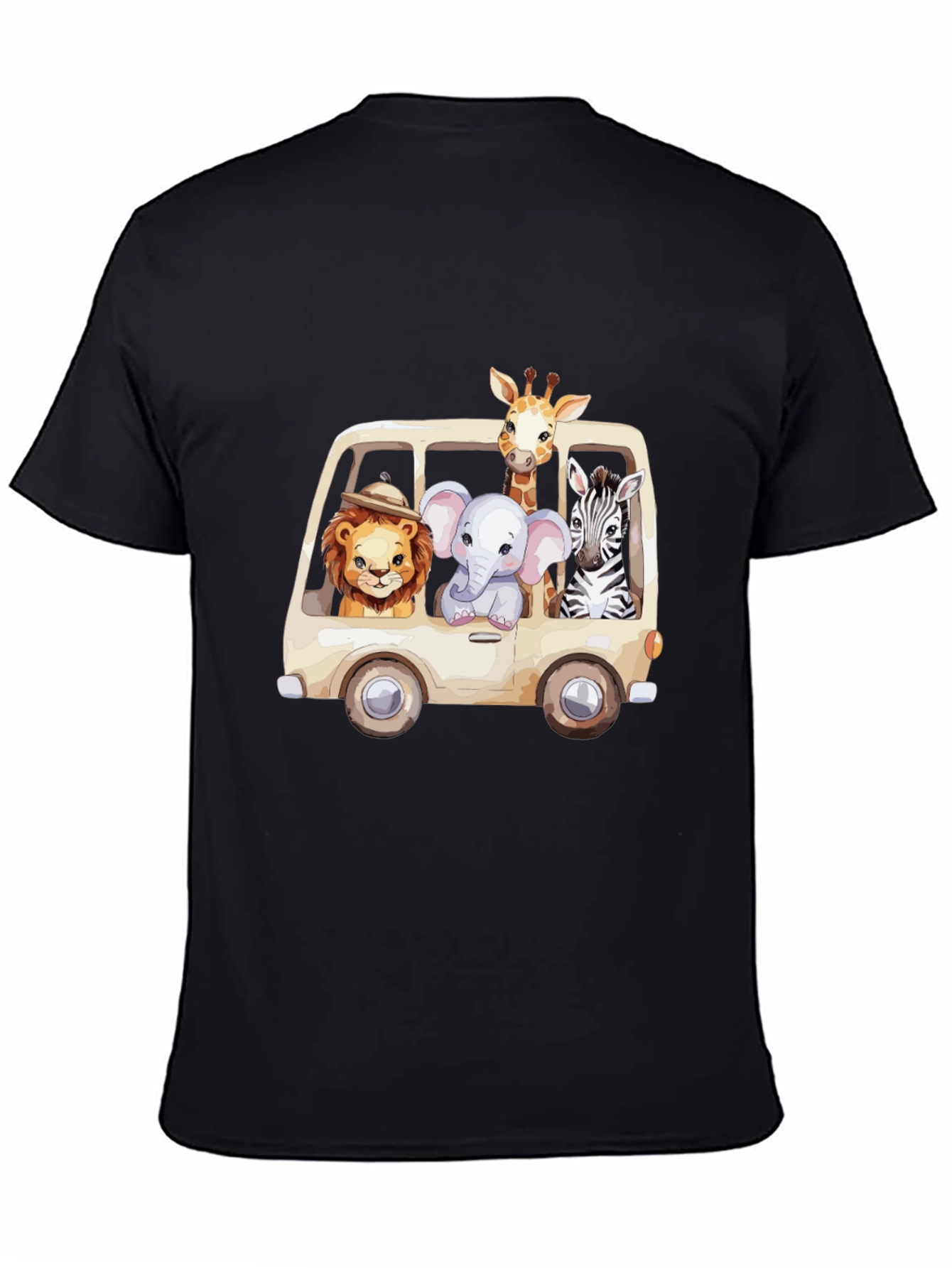 Safari Animals in a Van Graphic Tee