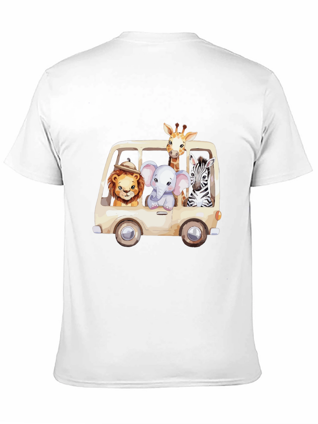 Safari Animals in a Van Graphic Tee