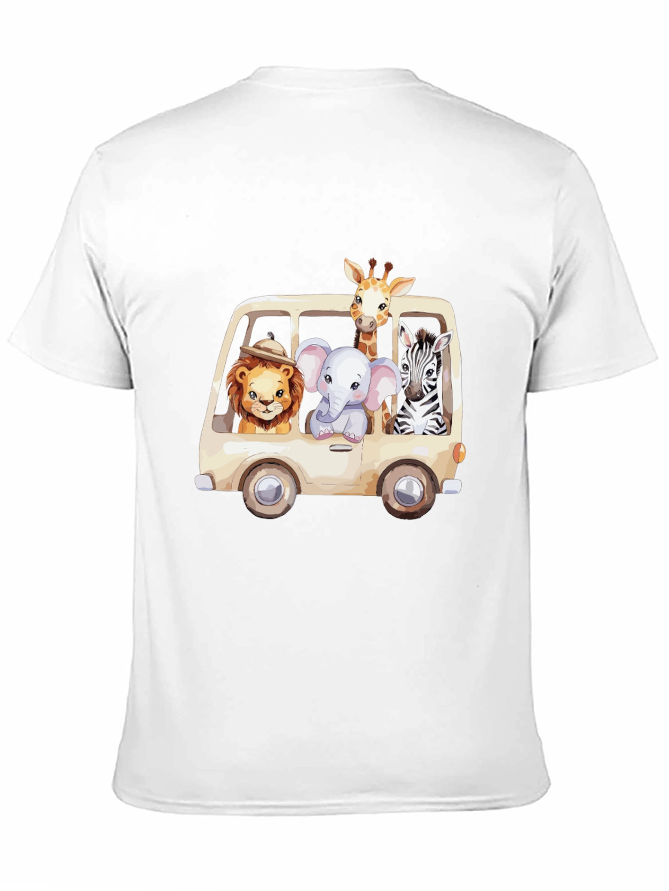 Safari Animals in a Van Graphic Tee