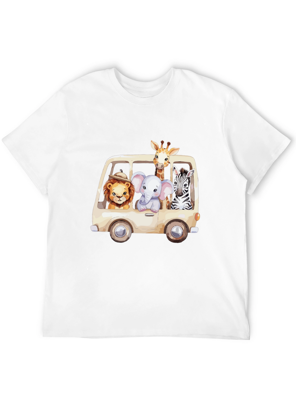 Safari Animals in a Van Graphic Tee