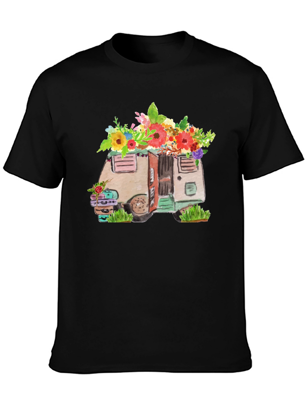 Floral Camper Graphic Tee