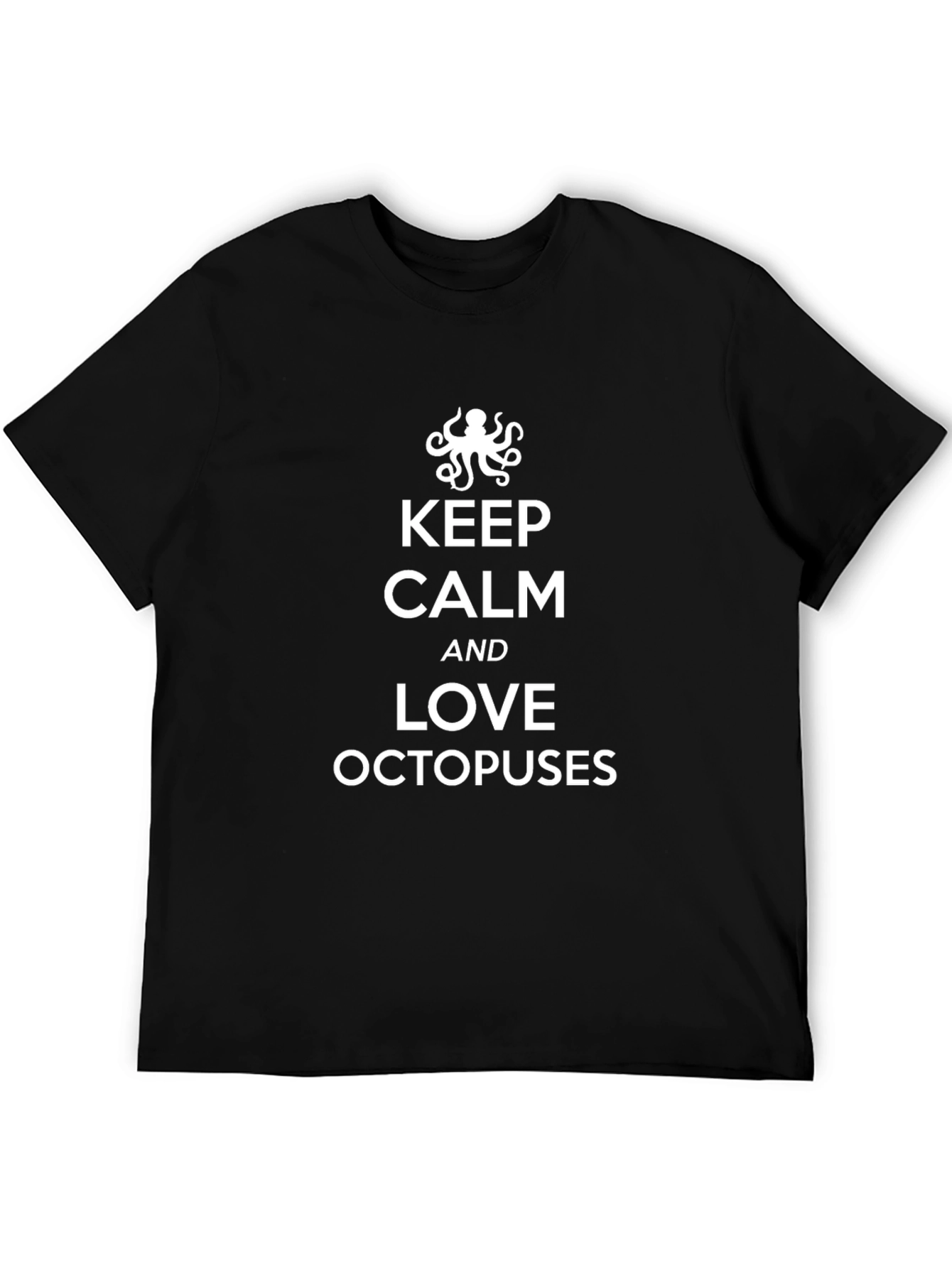 Keep Calm and Love Octopuses Graphic Tee