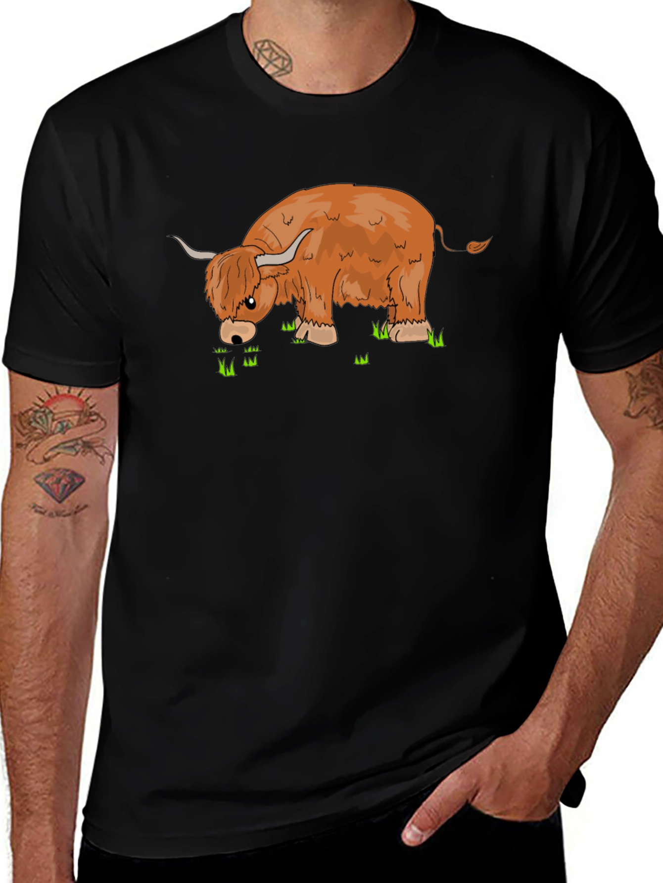 Highland Cow Graphic T-Shirt