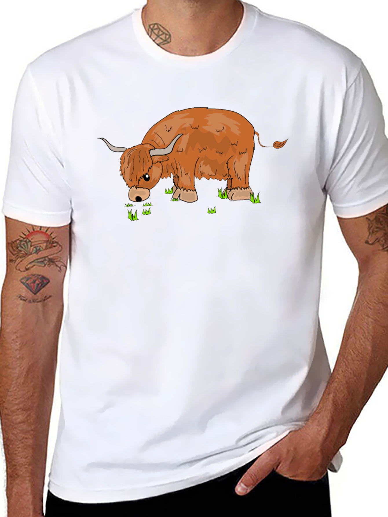 Highland Cow Graphic T-Shirt