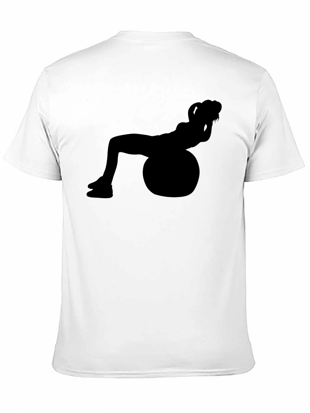 Fitness Ball Silhouette Graphic T-Shirt