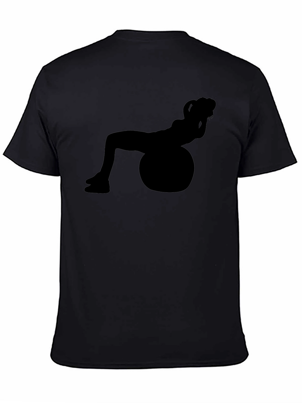 Fitness Ball Silhouette Graphic T-Shirt