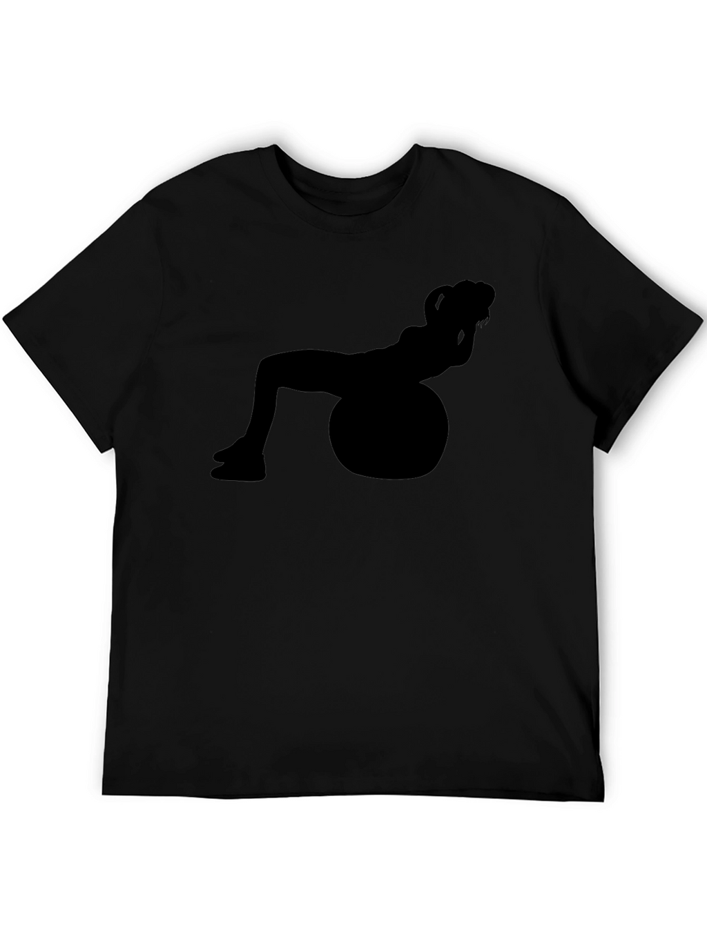 Fitness Ball Silhouette Graphic T-Shirt