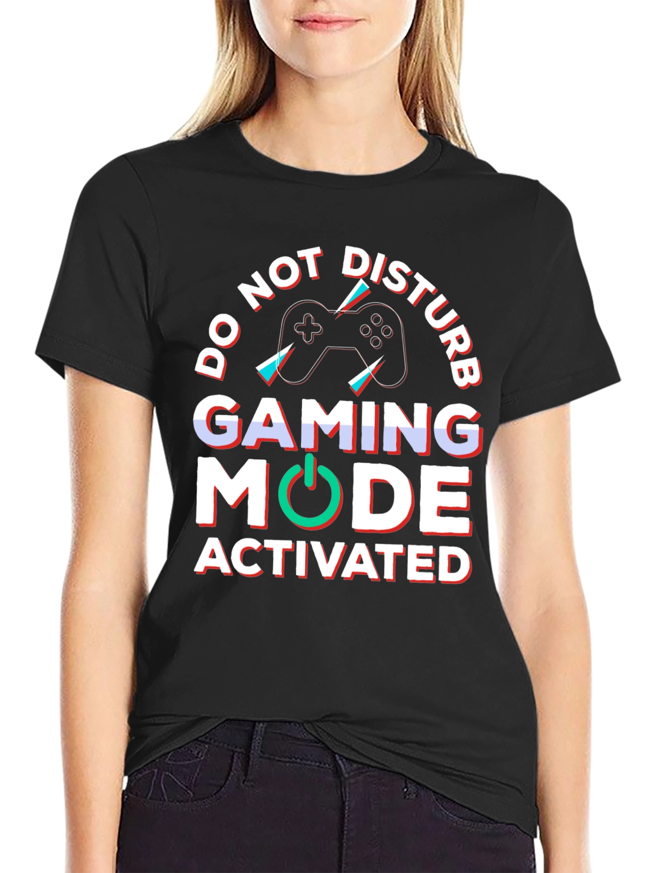Gaming Mode Activated Black T-Shirt
