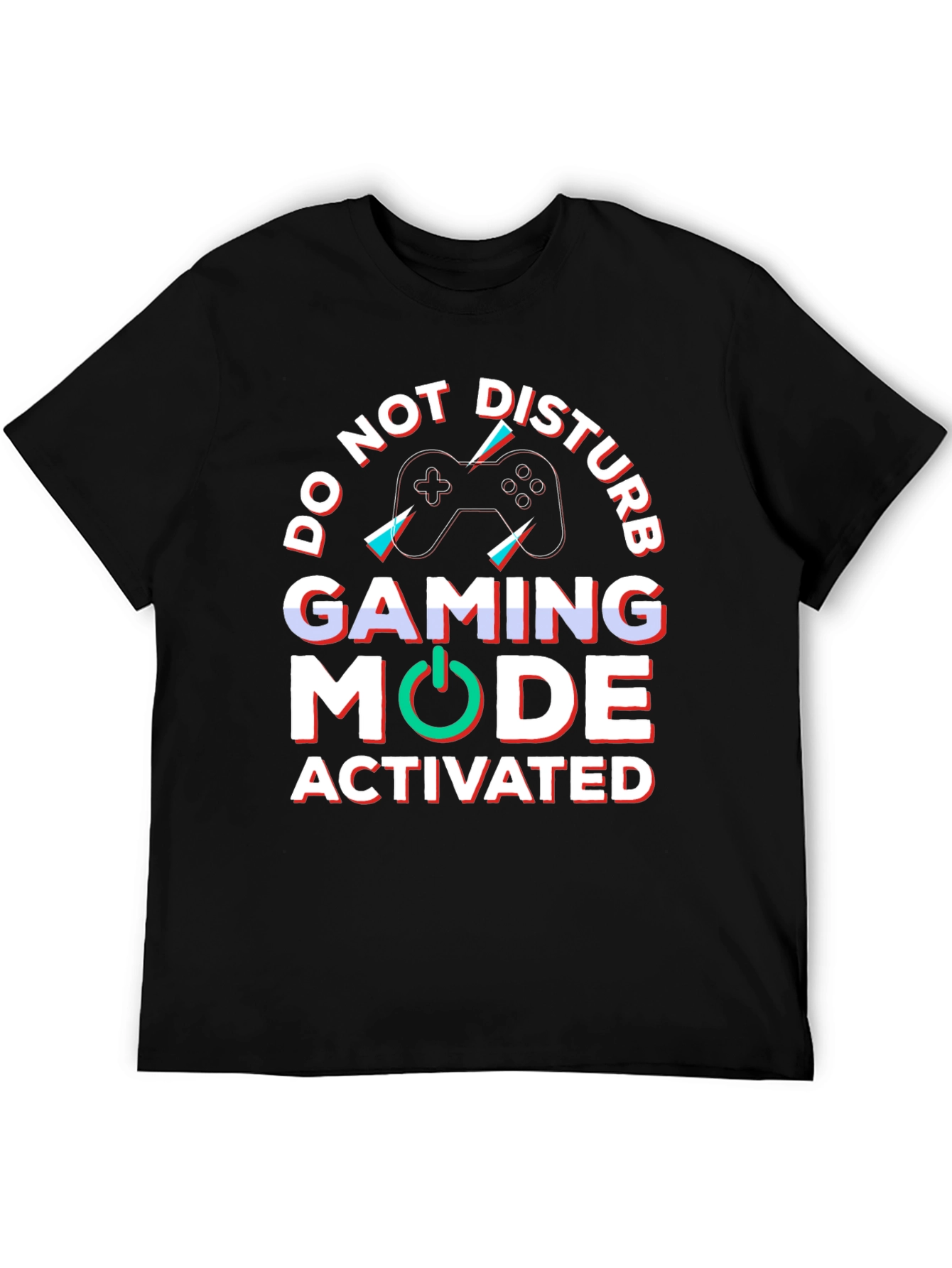 Gaming Mode Activated Black T-Shirt