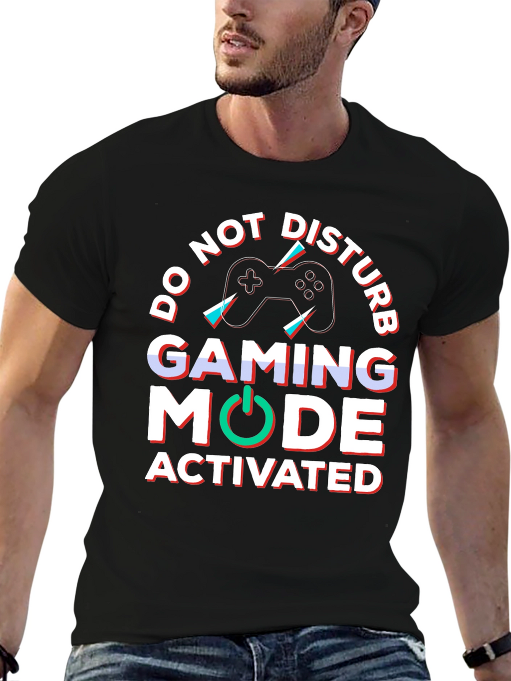 Gaming Mode Activated Black T-Shirt