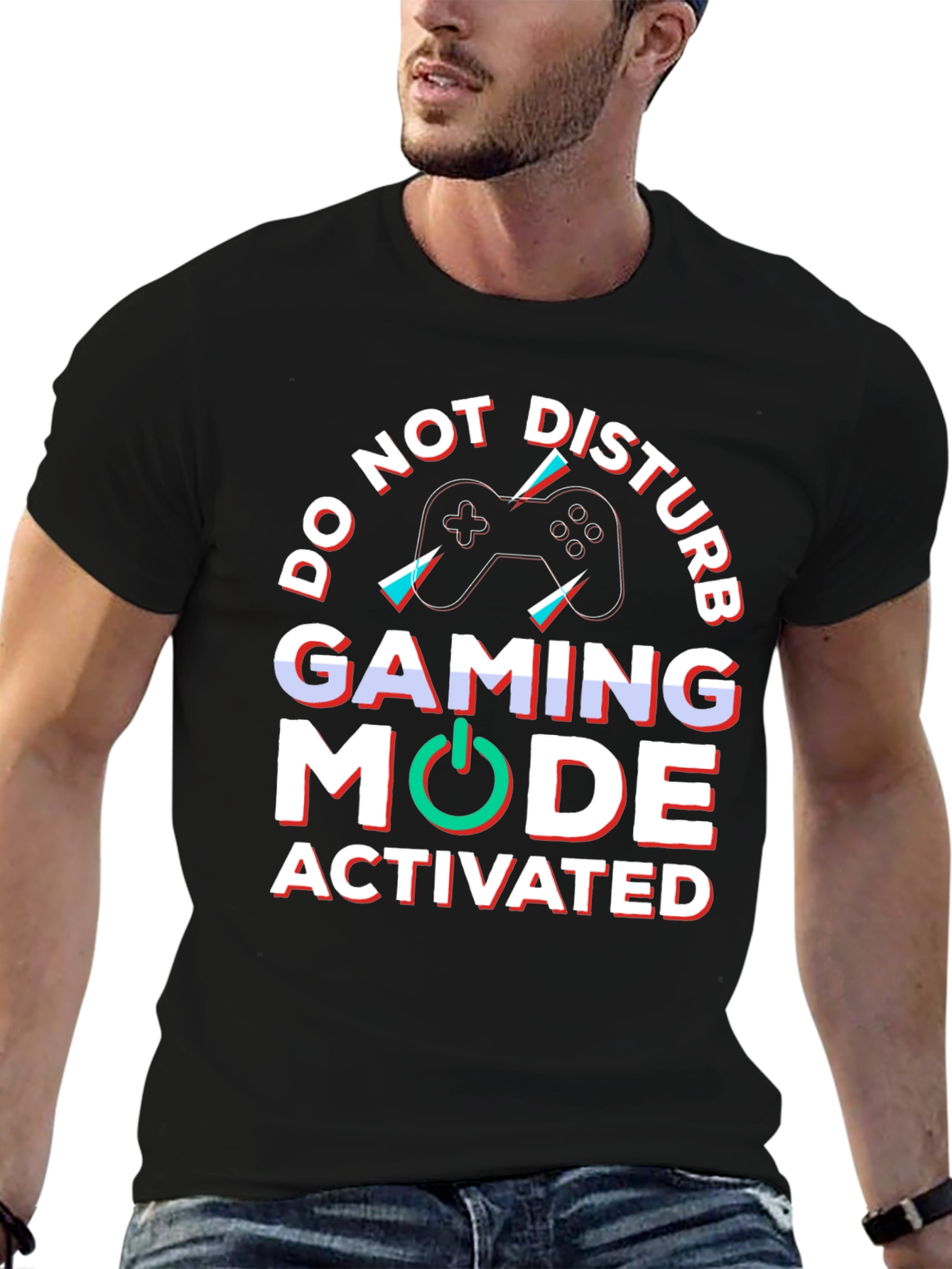 Gaming Mode Activated Black T-Shirt