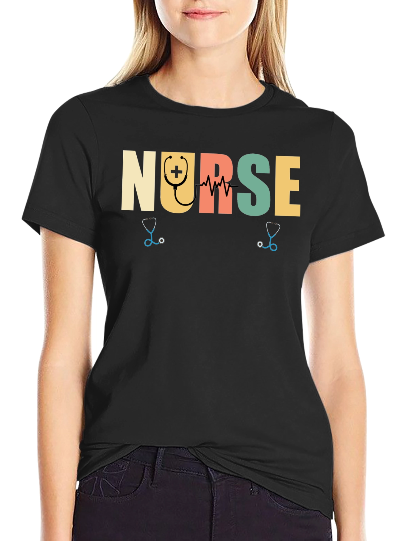 Retro Nurse T-Shirt - Medical Professional Tee