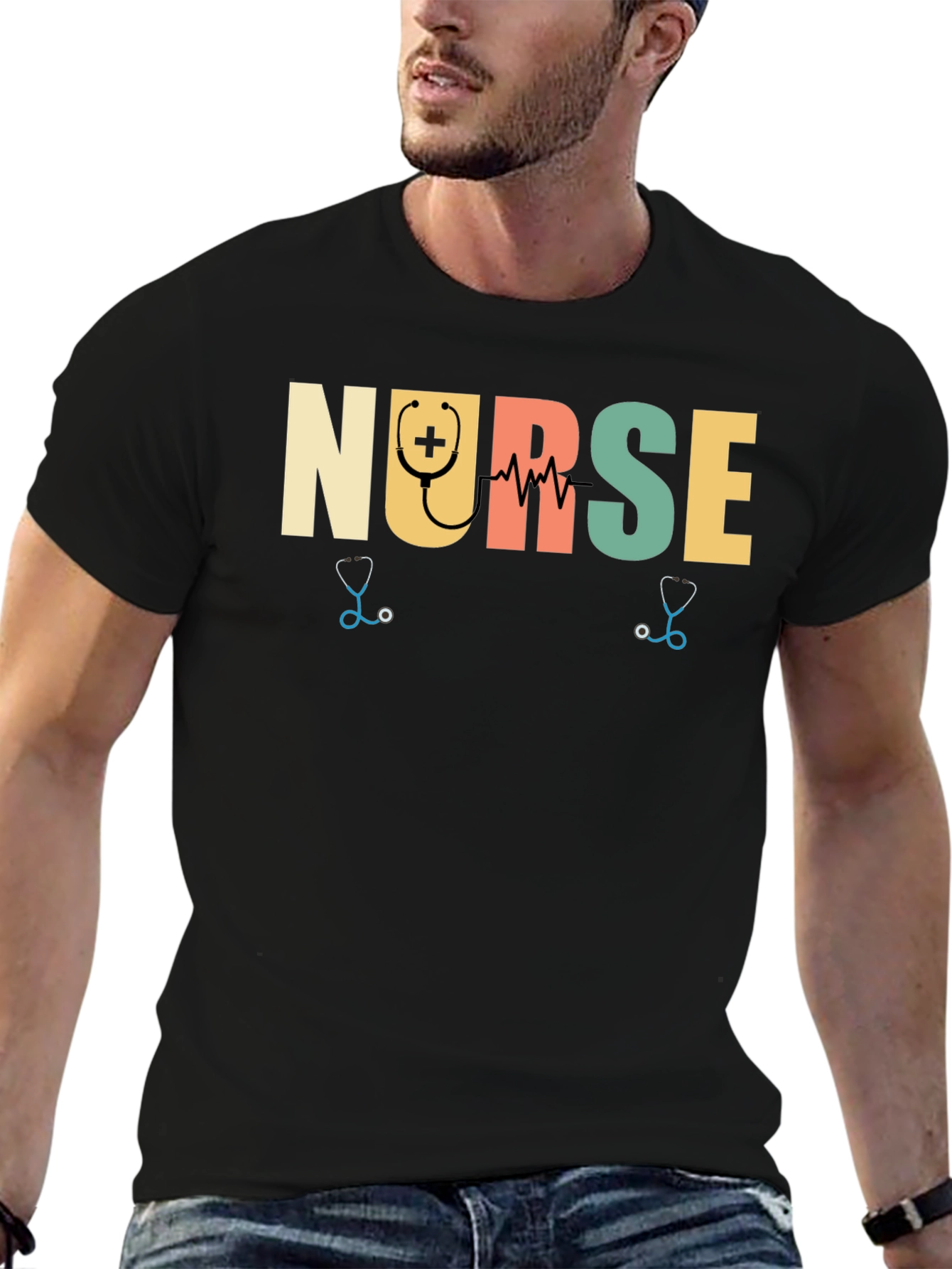 Retro Nurse T-Shirt - Medical Professional Tee