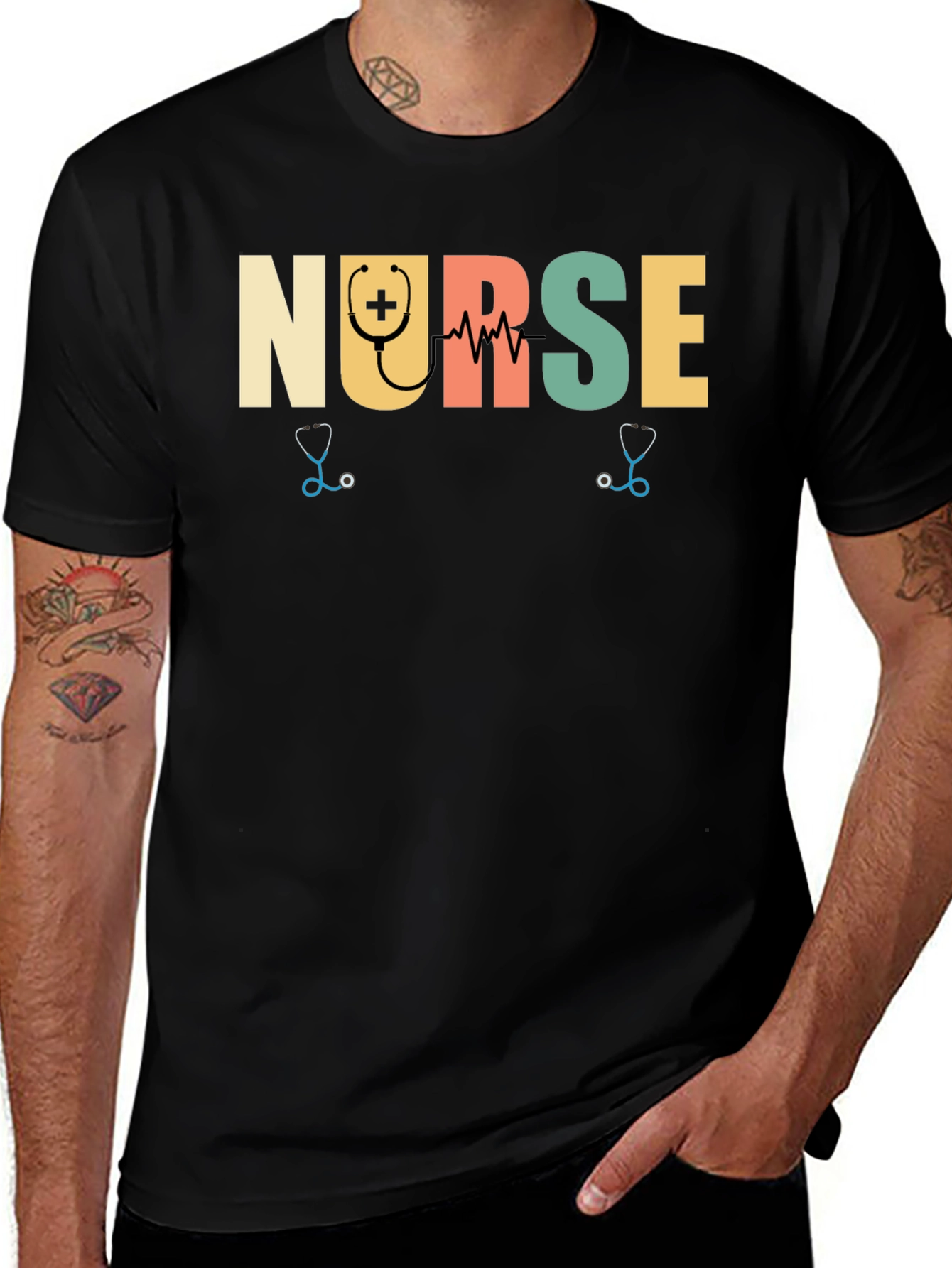Retro Nurse T-Shirt - Medical Professional Tee
