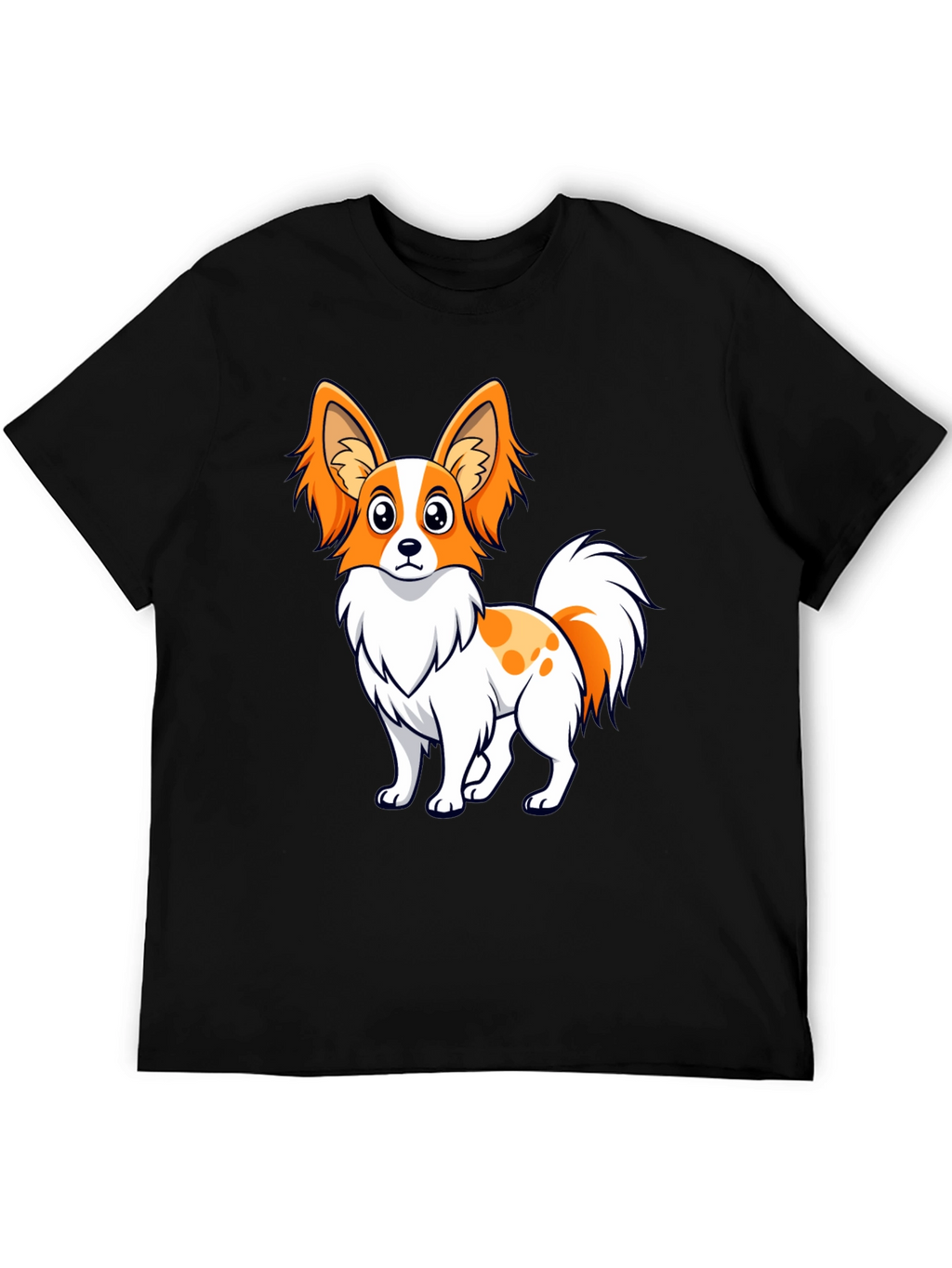 Cute Dog Graphic Tee - Unisex Black T-Shirt