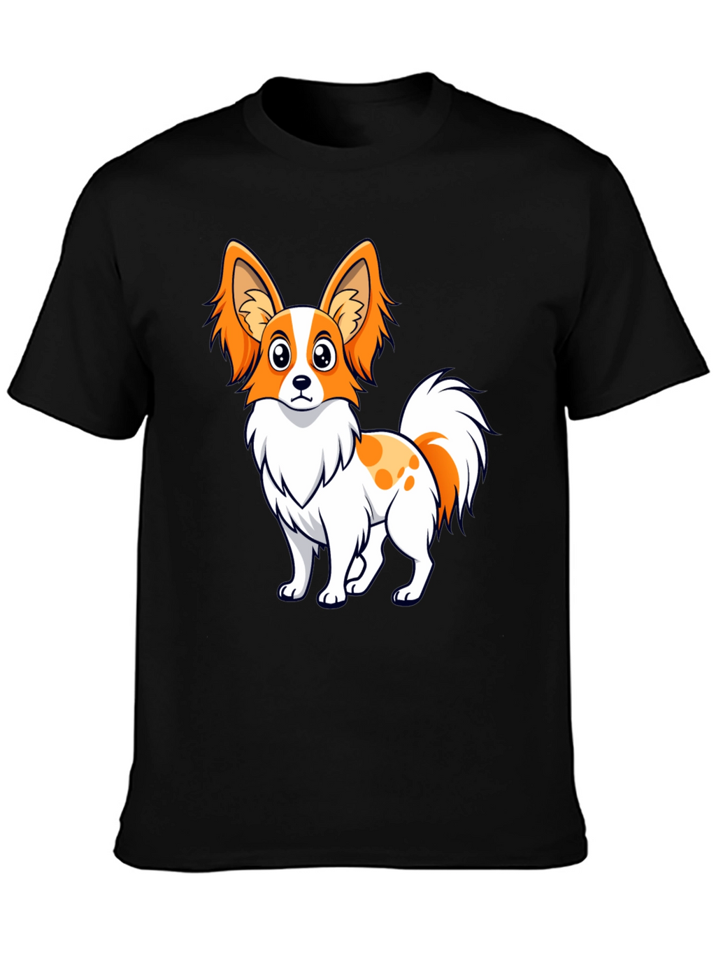 Cute Dog Graphic Tee - Unisex Black T-Shirt