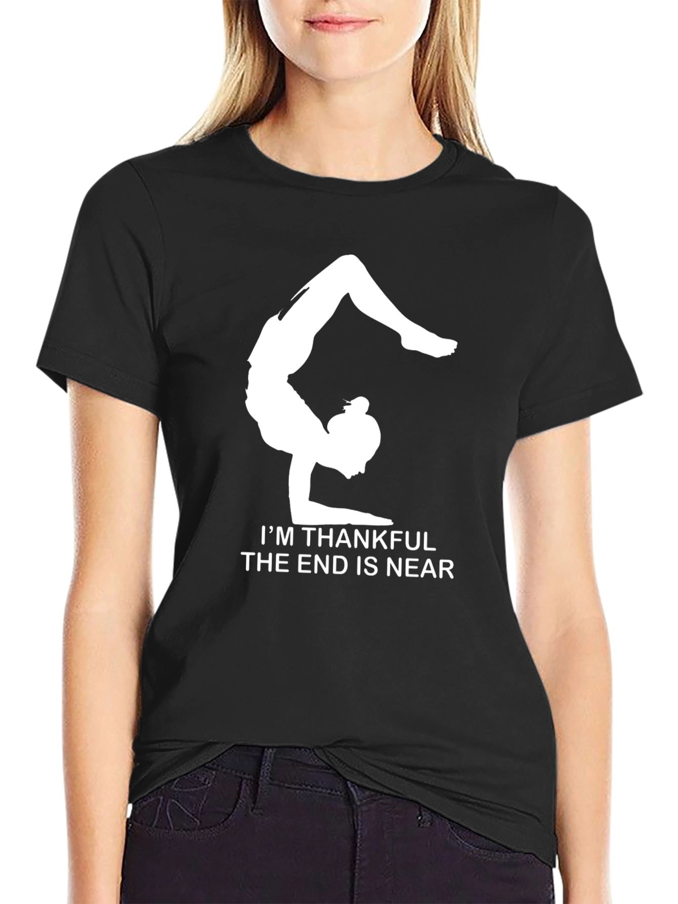 Thankful The End Is Near Yoga T-Shirt