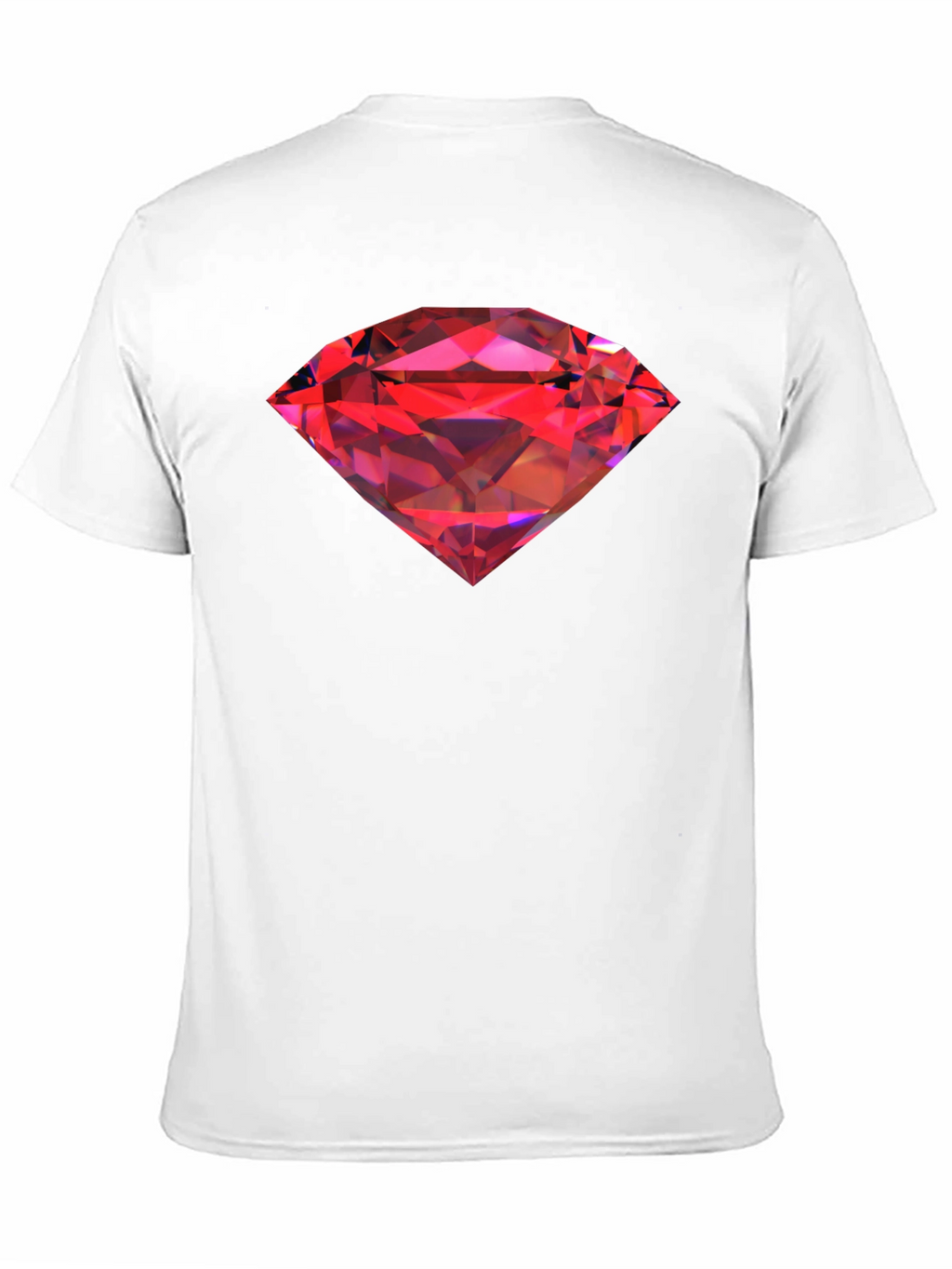 Red Diamond Graphic Black T-Shirt