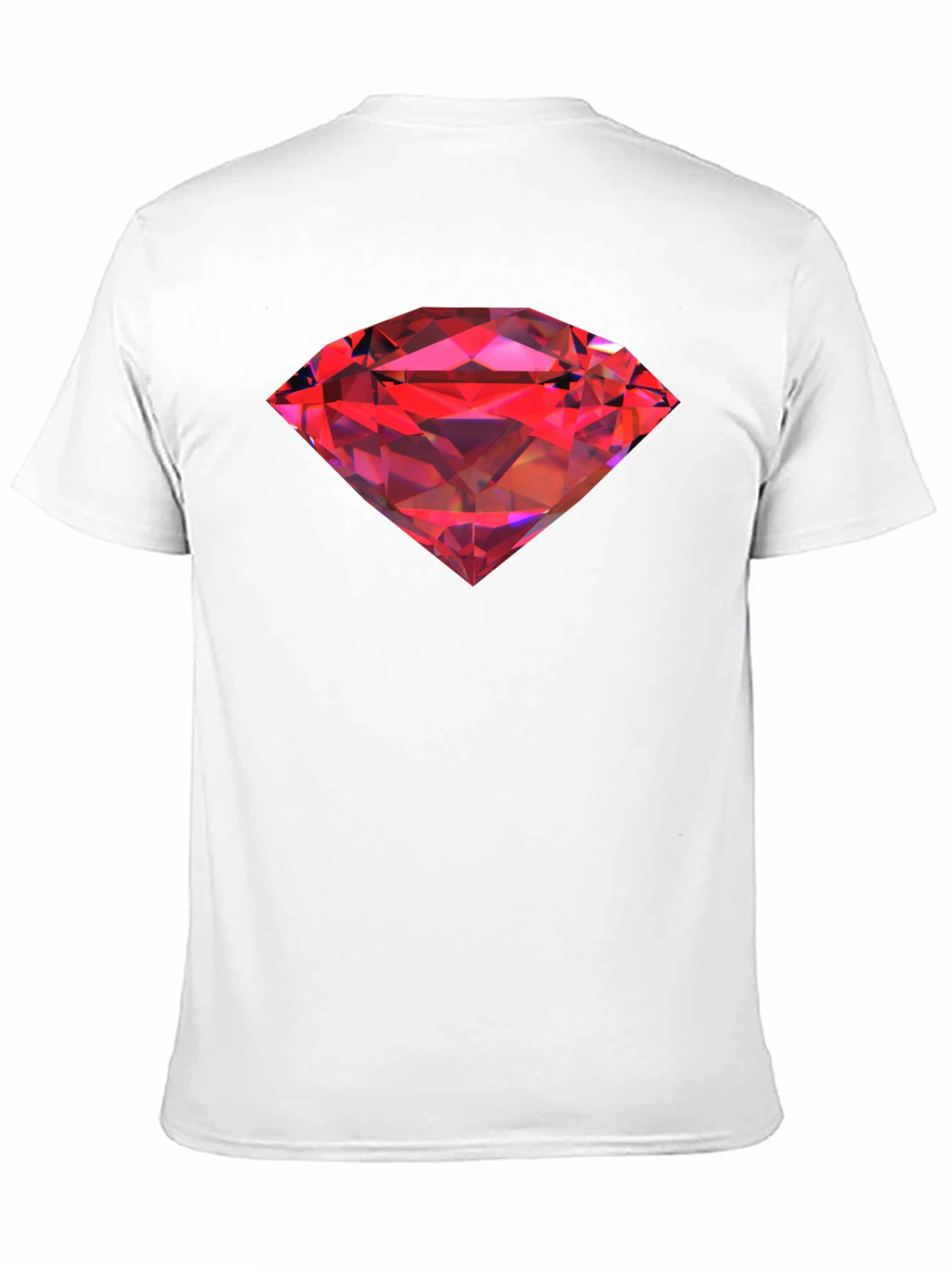 Red Diamond Graphic Black T-Shirt