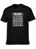 Coffee & Motorcycles Graphic T-Shirt - Black