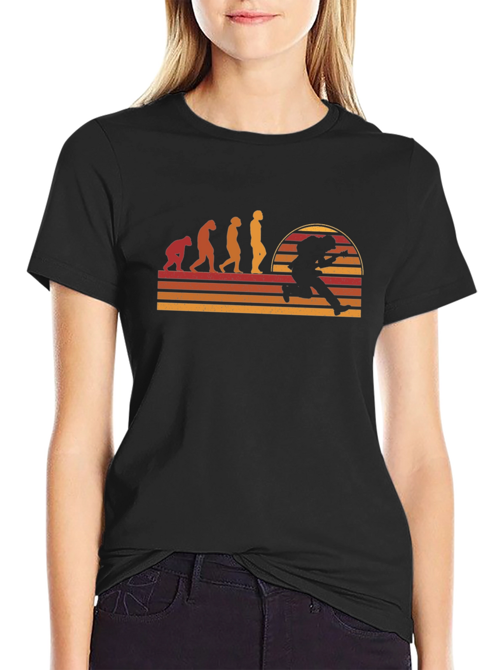 Evolution of Football T-Shirt - Retro Style
