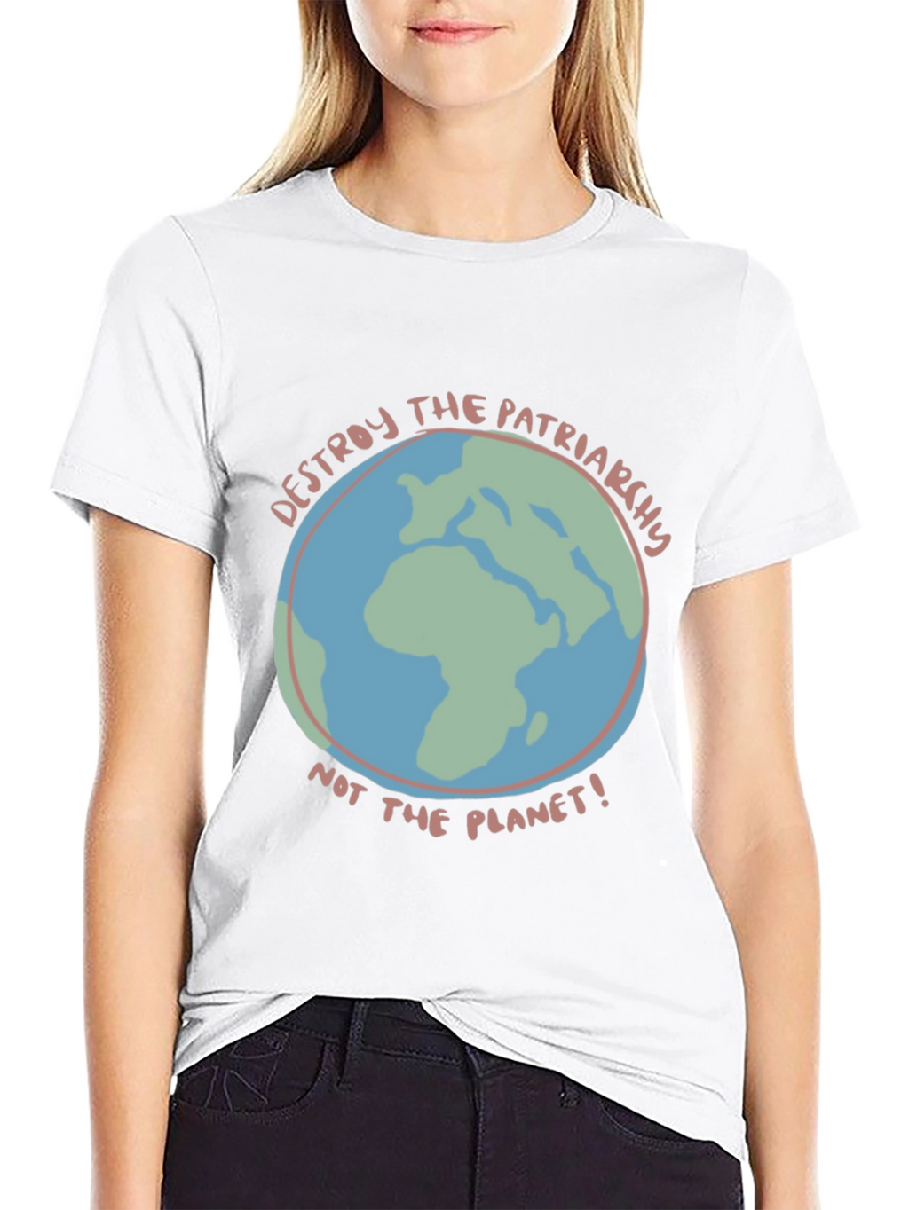 Destroy Patriarchy Earth Graphic Tee
