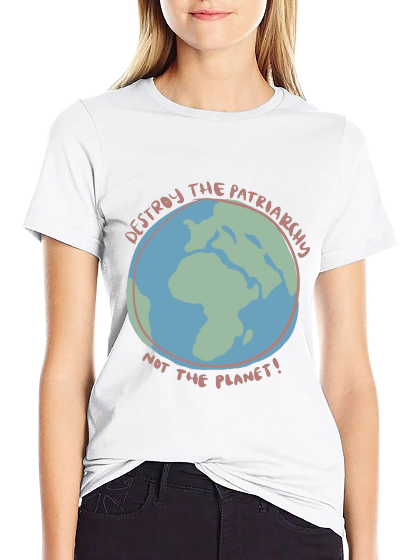 Destroy Patriarchy Earth Graphic Tee