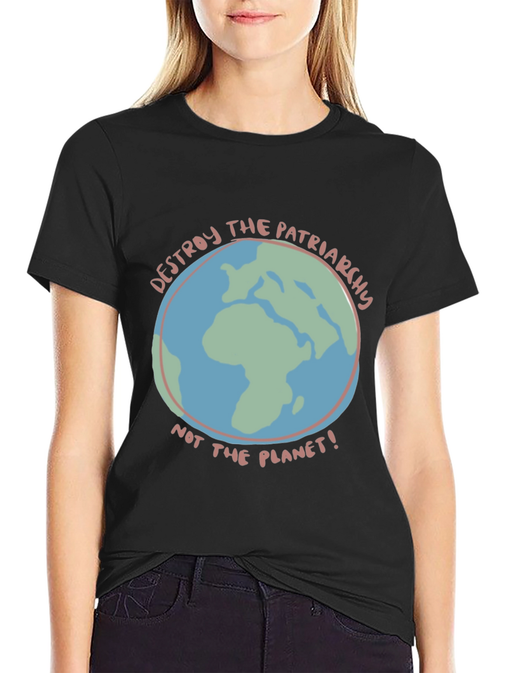 Destroy Patriarchy Earth Graphic Tee